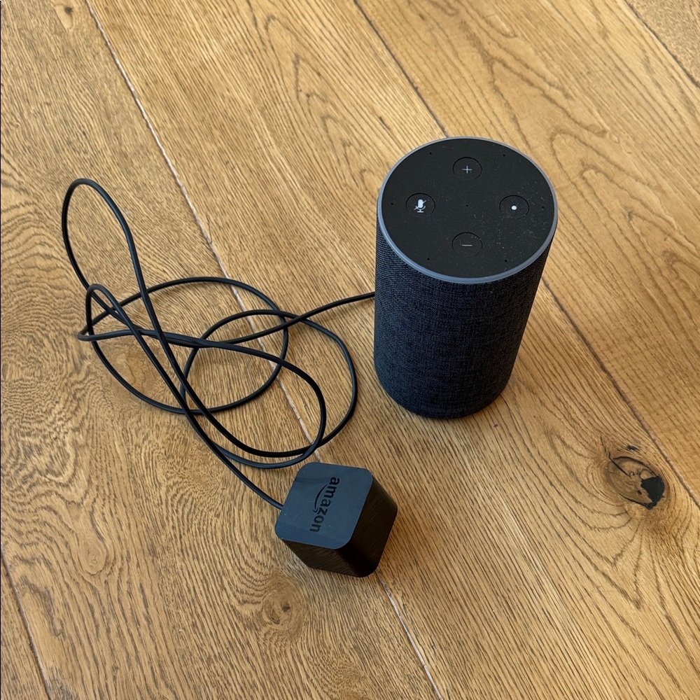 Amazon Echo Voice-Controlled Speaker in Black